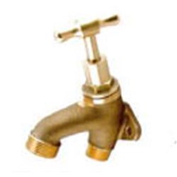 DR BRASS HOSE COCK - WALL MOUNTED, BSP