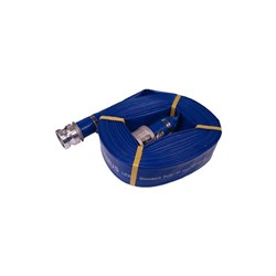 KIT INCLUDING 6m X 38mm SUCT HOSE, 1 X 20m BLUE LAYFLAT HOSE, STRAINER & NOZZLE.