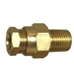 BRASS INTERNAL COMPRESSION FITTING x Connector - Imperial tube x BSPT male thread