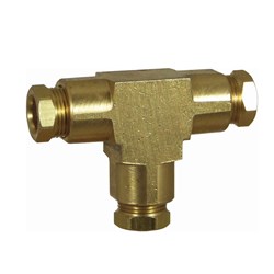 BRASS INTERNAL COMPRESSION FITTING x Union Tee - Imperial tube