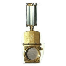 BRASS KNIFEGATE VALVE - Pneumatic Actuated - Double Acting, Flanged DIN 16