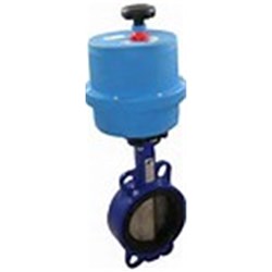 CAST IRON BUTTERFLY VALVE - WAFER x Electric Actuated - 240 VAC
