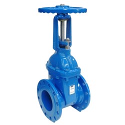 CAST IRON GATE VALVE - Rising Stem, Flanged Table E, Resilient Seat