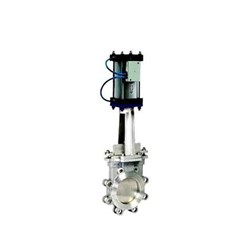 CAST IRON KNIFEGATE VALVE - Pneumatic Actuated - Double Acting