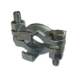 CAST STEEL HOSE CLAMP - Safety Double Bolt with Claw