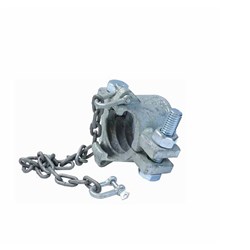 CAST STEEL HOSE CLAMP - Safety Double Bolt with Claw and chain