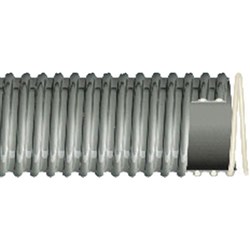 PVC Air & Fumes Ducting - EOLO GREY x smooth bore and anti-shock rigid helix
