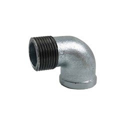 GALVANISED IRON PIPE FITTING - 90 ELBOW x BSP Male x Female