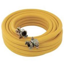 SAFETY YELLOW 19mm x 20m C/W TYPE A COUPLINGS DBCS SAFETY CLAMP