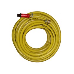 SAFETY YELLOW 19mm x  6m BR NUT & TAIL 25 X 19 FIRE NOZZLE