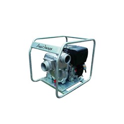 WATER TRANSFER PUMP x 3", Aluminium body, single impeller, HATZ diesel engine