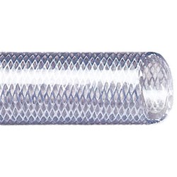 PVC FOOD SUCTION & DELIVERY HOSE - C VIEW SP, AS 2070, clear wall with fabric braid