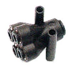 NYLON PUSH-IN TUBE x MULTI OUTLET Y CONNECTOR - Metric