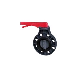 POLYPROPYLENE BUTTERFLY VALVE - WAFER x Lever Operated, ANSI 150 & Table E, EPDM seals