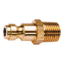 BRASS QUICK COUPLER PLUG - RYCO Series 200 to BSPT male
