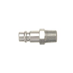 STEEL PLATED QUICK COUPLER PLUG - RYCO Series 500 to BSPT male