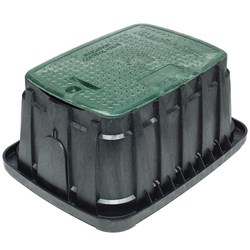 RAINBIRD-Jumbo VB Valve Box with Green Lid