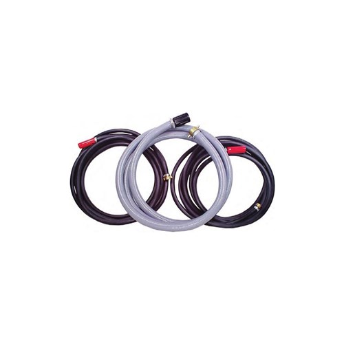 KIT INCLUDING 6m X 38mm SUCT HOSE, 1 X 20m BLACK FIRE DELY HOSE, STRAINER & NOZZLE.