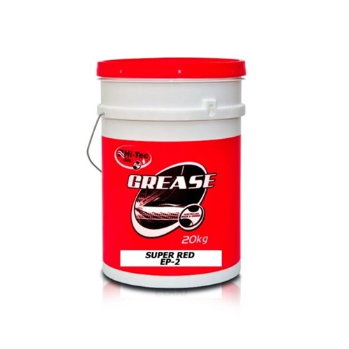 HI-TEC OILS SUPER RED EP-2 GREASE 20Kgs is NLGI No. 2 Tacky lithium soap and caters for normal to unusually high load service conditions and is recommended for automotive, marine and industrial applications.