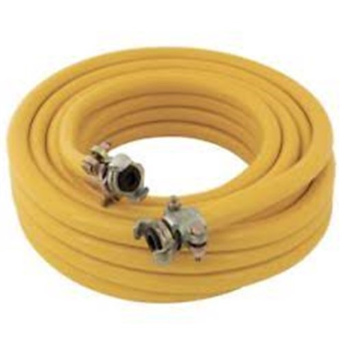 SAFETY YELLOW 25mm x 20m C/W TYPE A COUPLINGS DBCS SAFETY CLAMP