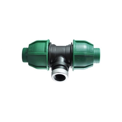 PP FEM BSPT BR TEE  3/4 x  1/2